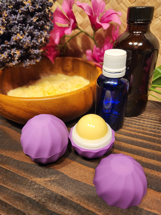 Organic Vegan Friendly Lip Balm - Lavender Bergamot Orange